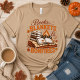 Books, Blankets & Bonfires Graphic Tee | Women's