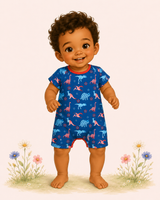 Americana Dinos Baby Romper | TwoCan