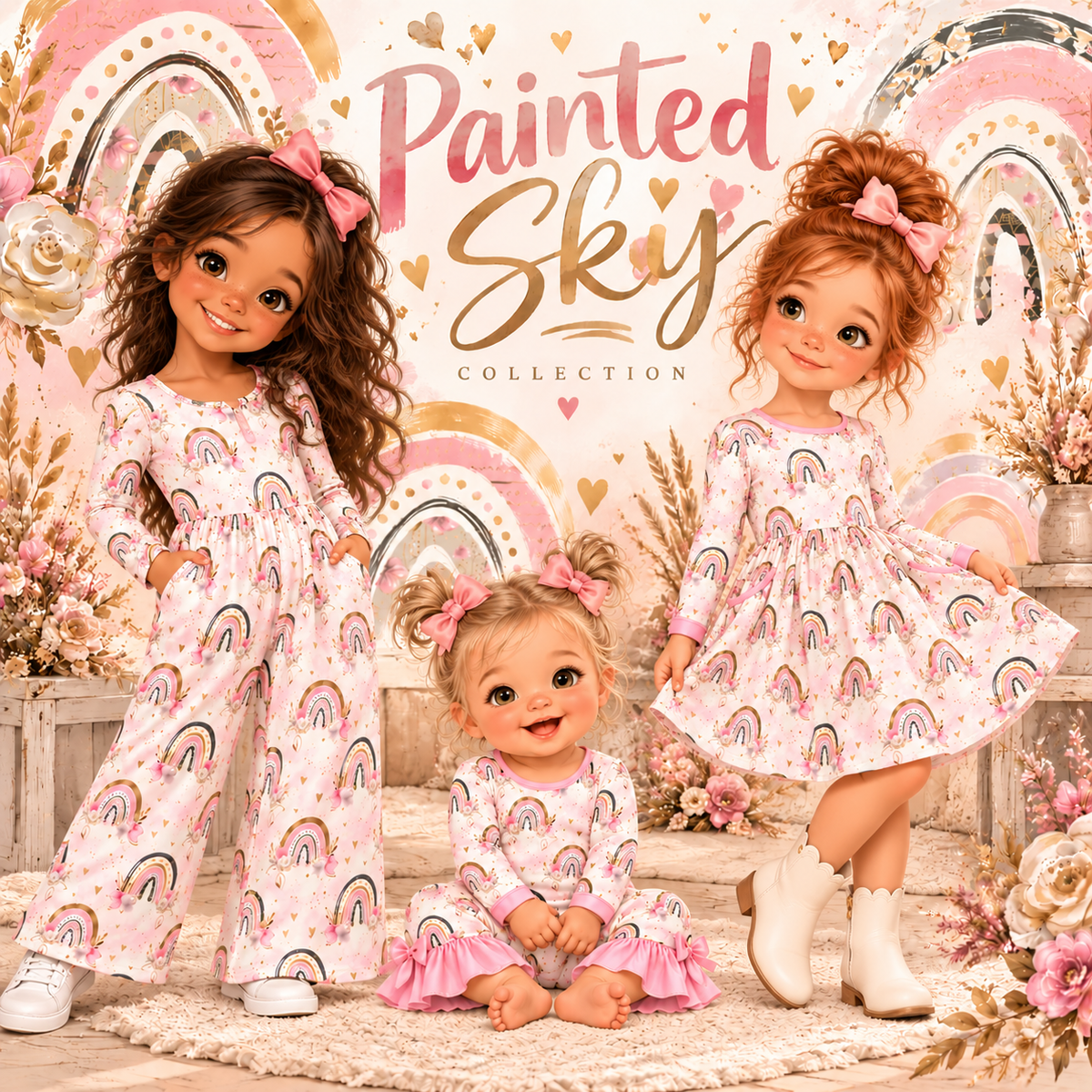 Painted Sky Baby Romper | Pete + Lucy