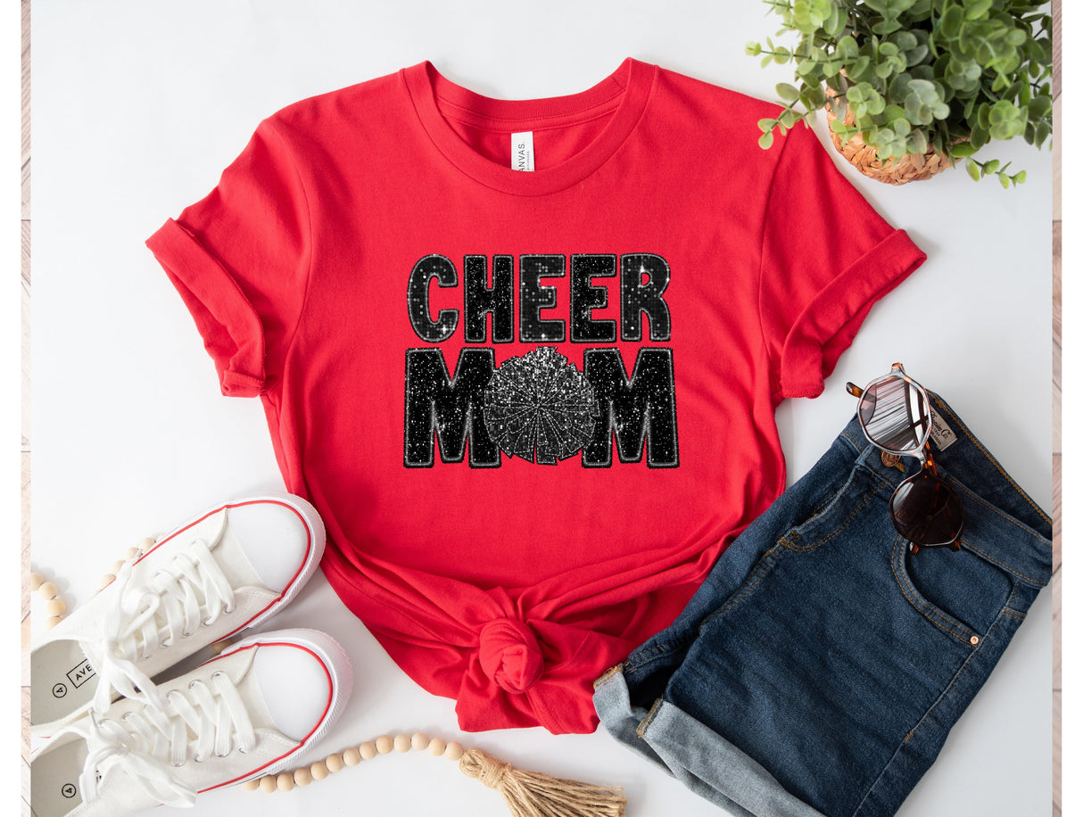 Cheer Mom Bling | Graphic Tee or Sweatshirt