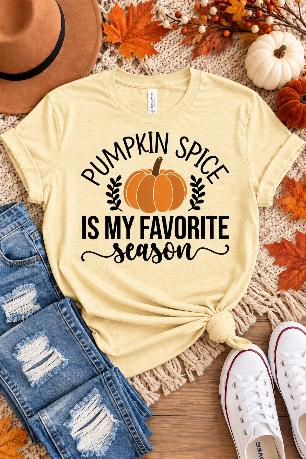Pumpkin Spice Favorite Season Graphic Tee | Women's