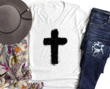 Distressed Cross | Graphic Tee