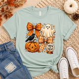 Preppy Halloween Coquette Ghost Tee | Women's