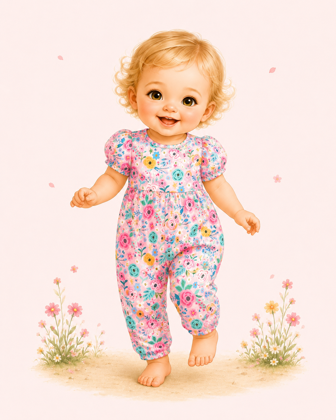 Pretty Petals Baby Bubble | Pete + Lucy