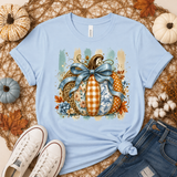 Striped Patchwork Pumpkin Graphic Tee