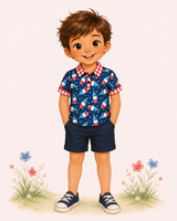 Americana Bomb Pops Polo | TwoCan