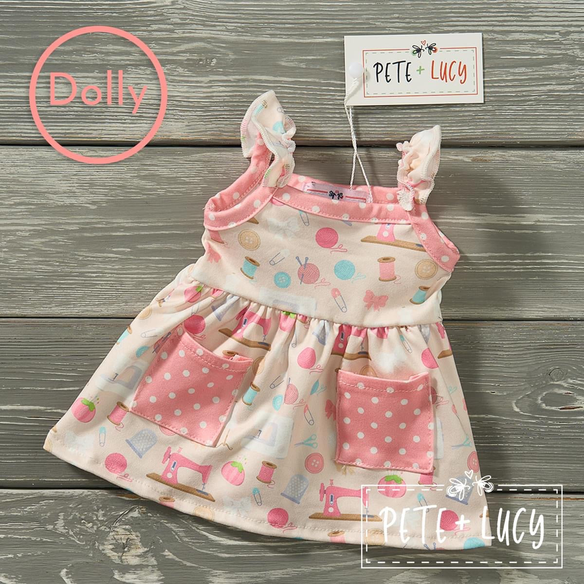 Susie’s Sewing Kit Dolly Dress by Pete and Lucy