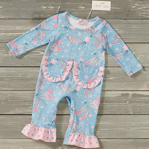 Dancing Dragonflies Baby Romper By Pete and Lucy