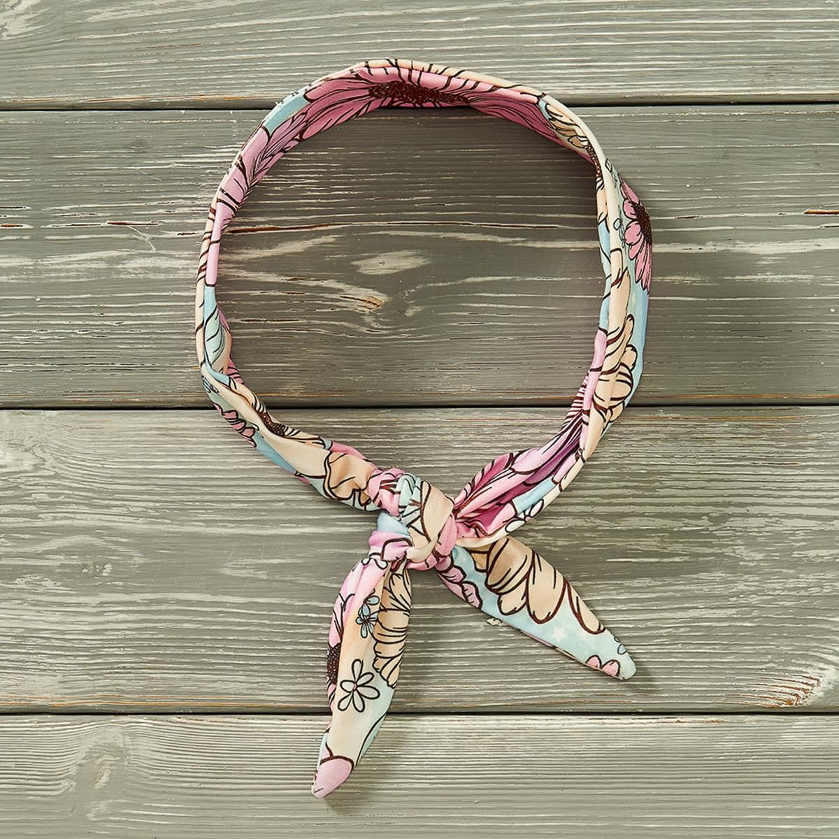 Summer Floral Tie Headband by Pete and Lucy