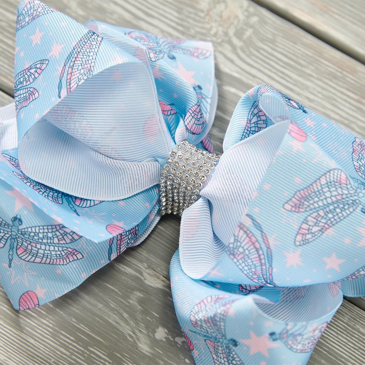 Dancing Dragonflies Deluxe Bow by Pete and Lucy
