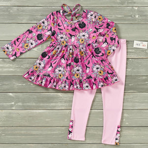 Boo-Jee Long Sleeve Pants Set by Pete and Lucy