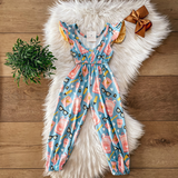 Pink Lemonade Backpack Jumpsuit by Wellie Kate