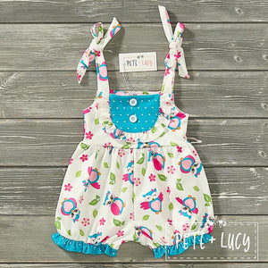 Happy Owl Baby Romper by Pete and Lucy