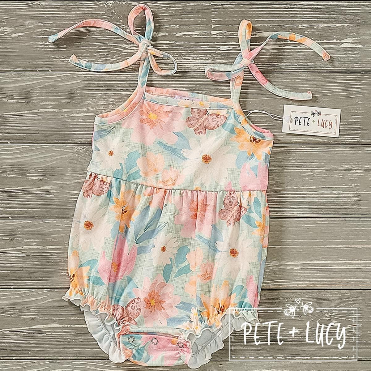 Summertime Meadow Baby Romper by Pete and Lucy