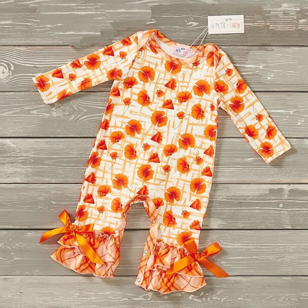 Poppy Love Baby Romper By Pete and Lucy