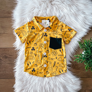 Science Class Button Up Shirt by Twocan