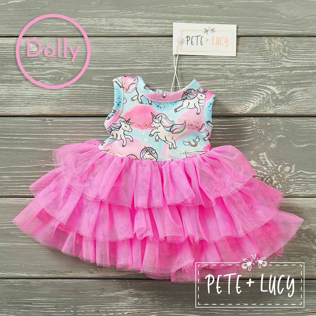Unicorn Dreams Dolly Dress by Pete and Lucy