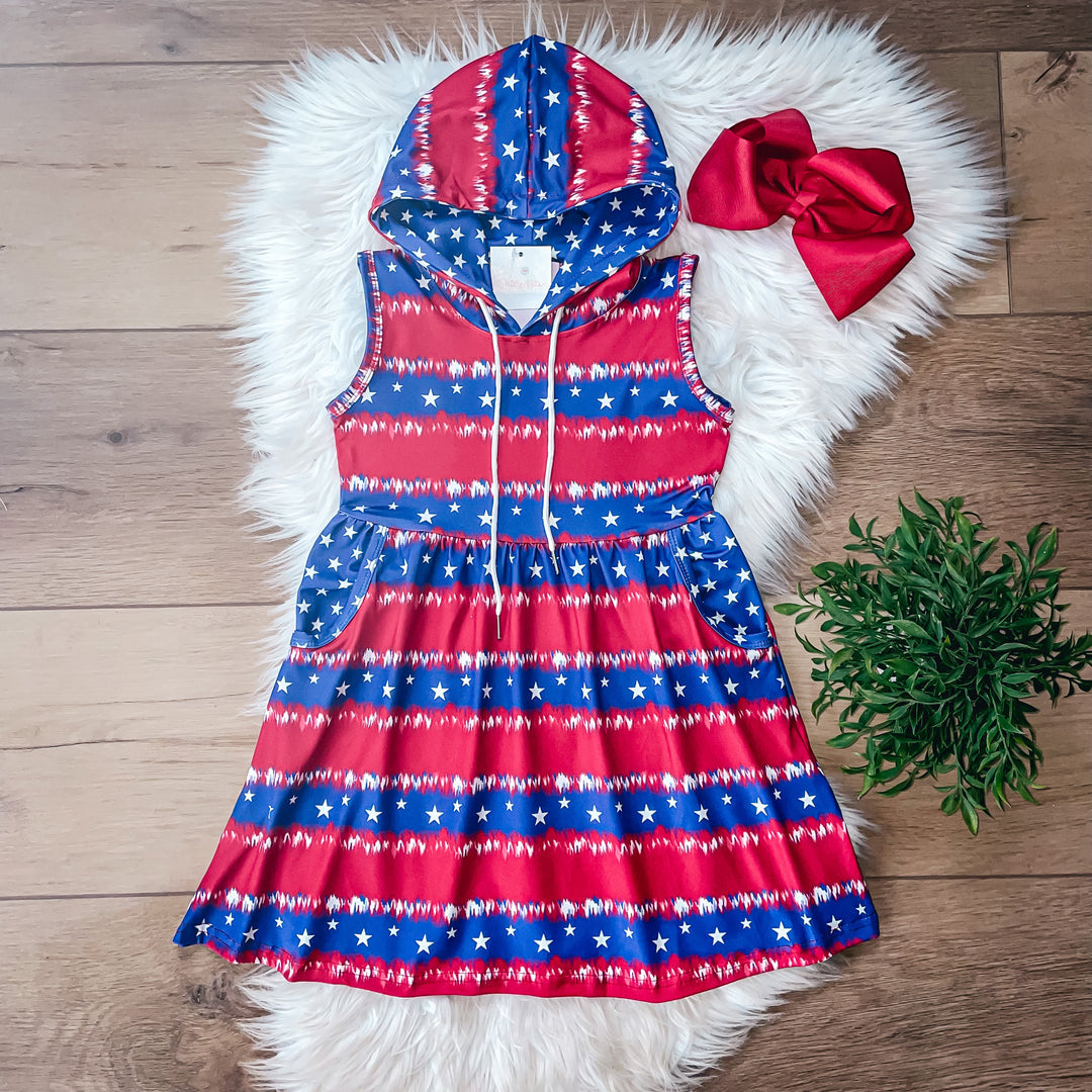 Stars Hooded Dress by Wellie Kate