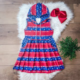 Stars Hooded Dress by Wellie Kate