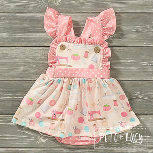 Susie’s Sewing Kit Baby Romper by Pete and Lucy