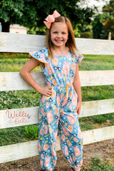 Pink Lemonade Backpack Jumpsuit by Wellie Kate
