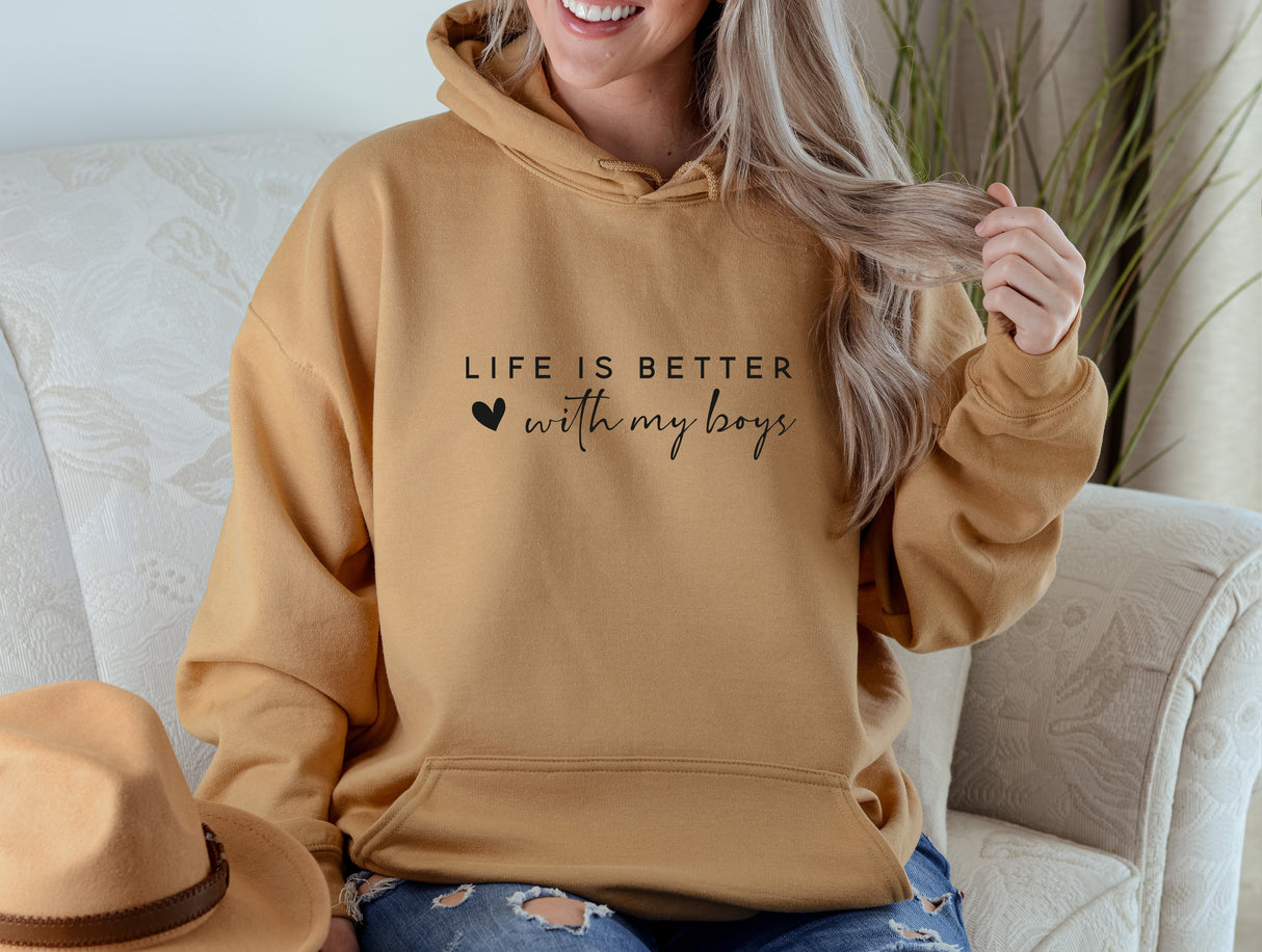 Life is Better with My Boys | Graphic Tee and Sweatshirts