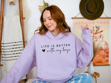 Life is Better with My Boys | Graphic Tee and Sweatshirts