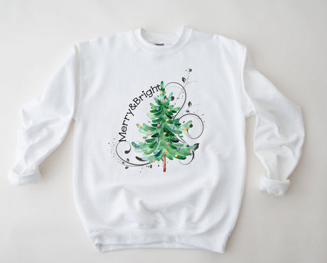Merry & Bright Tree | Graphic Tee or Sweatshirt