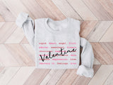 Valentine Typography | Graphic Tee or Sweatshirt