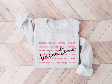 Valentine Typography | Graphic Tee or Sweatshirt