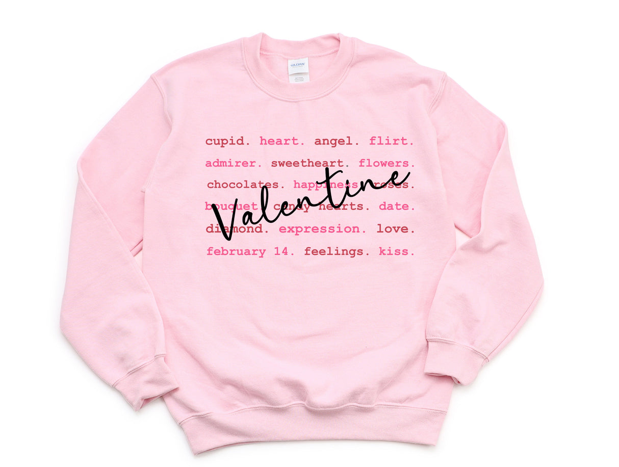 Valentine Typography | Graphic Tee or Sweatshirt