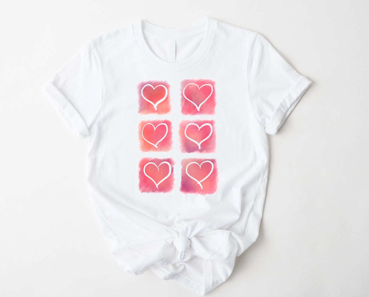 Watercolor Hearts | Graphic Tee or Sweatshirt