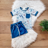 Whale of a Tale Shorts Set by Twocan