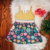 Fun Floral Days Tank Dress by Wellie Kate