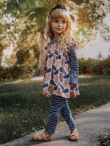 Mod Abstract Pants Set by Wellie Kate