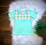 Easter Plaid Boys Shirt by Twocan