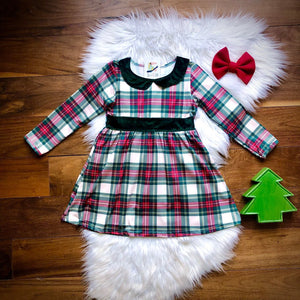 Christmas Plaid Dress by Twocan
