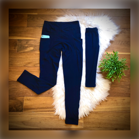 Navy Pocket Mommy + Me Leggings - Whim & Wonder Boutique