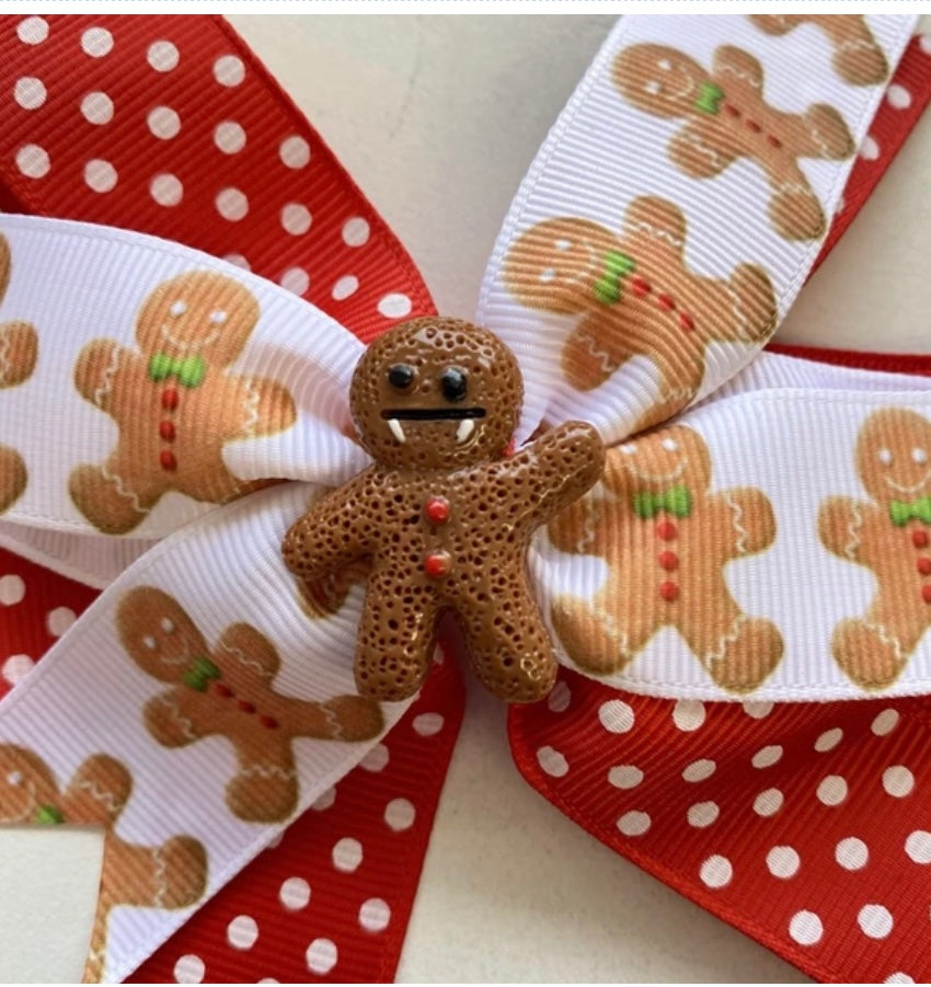 Gingerbread Man Deluxe Bow