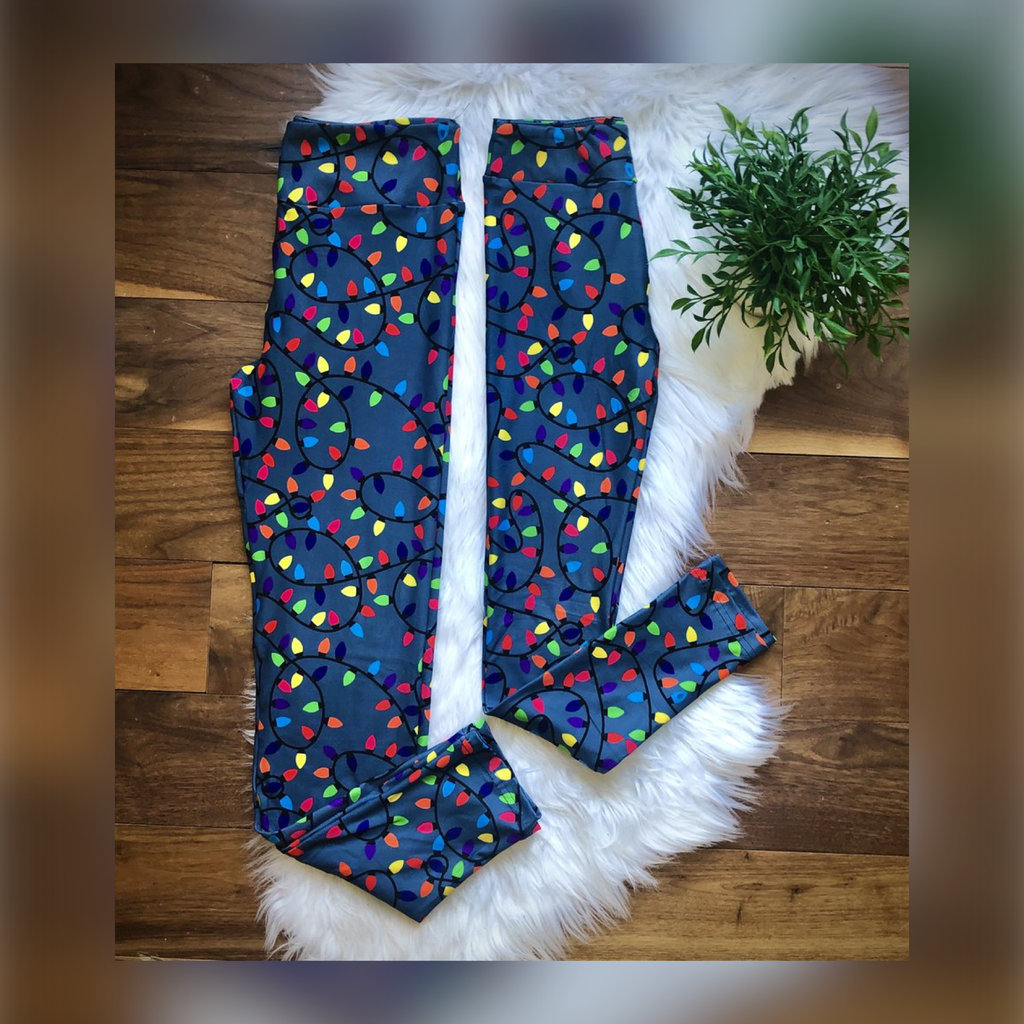 Christmas Lights Mommy and Me Leggings - Whim & Wonder Boutique