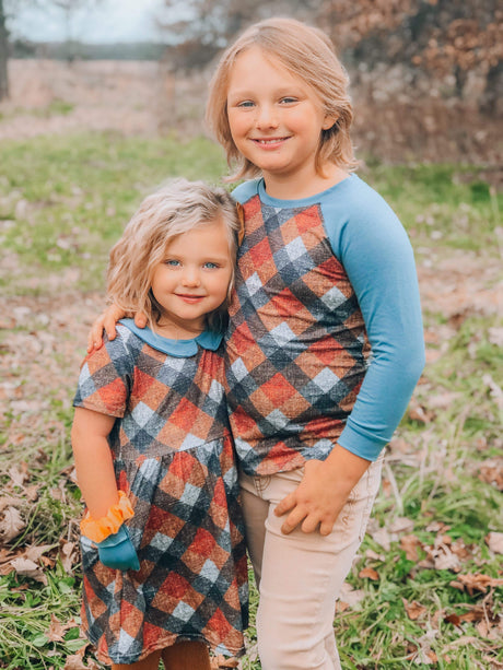 Textured Plaid Dress | TwoCan