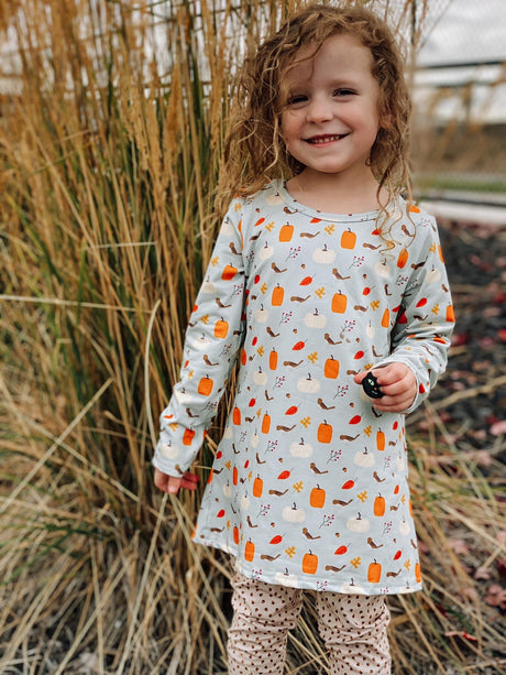 Pumpkin Elbow Patch Pant Set - Whim & Wonder Boutique