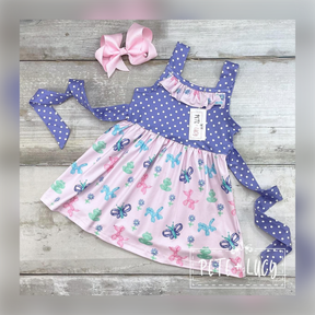 Balloon Animals Tie Back Dress - Whim & Wonder Boutique