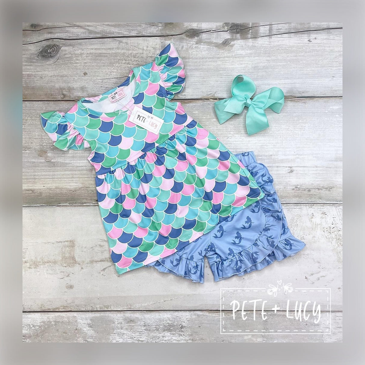 Mermaid Tales Shorts Set - Whim & Wonder Boutique
