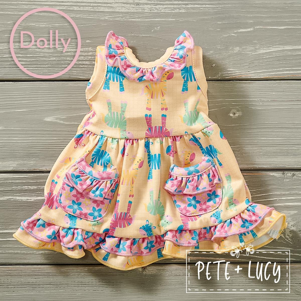 Zippin Zebra Dolly Dress by Pete and Lucy