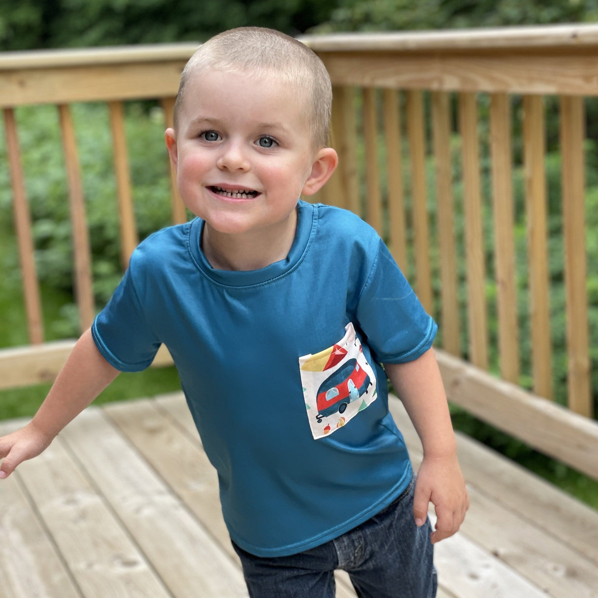 Wanderlust Boys Pocket Tee