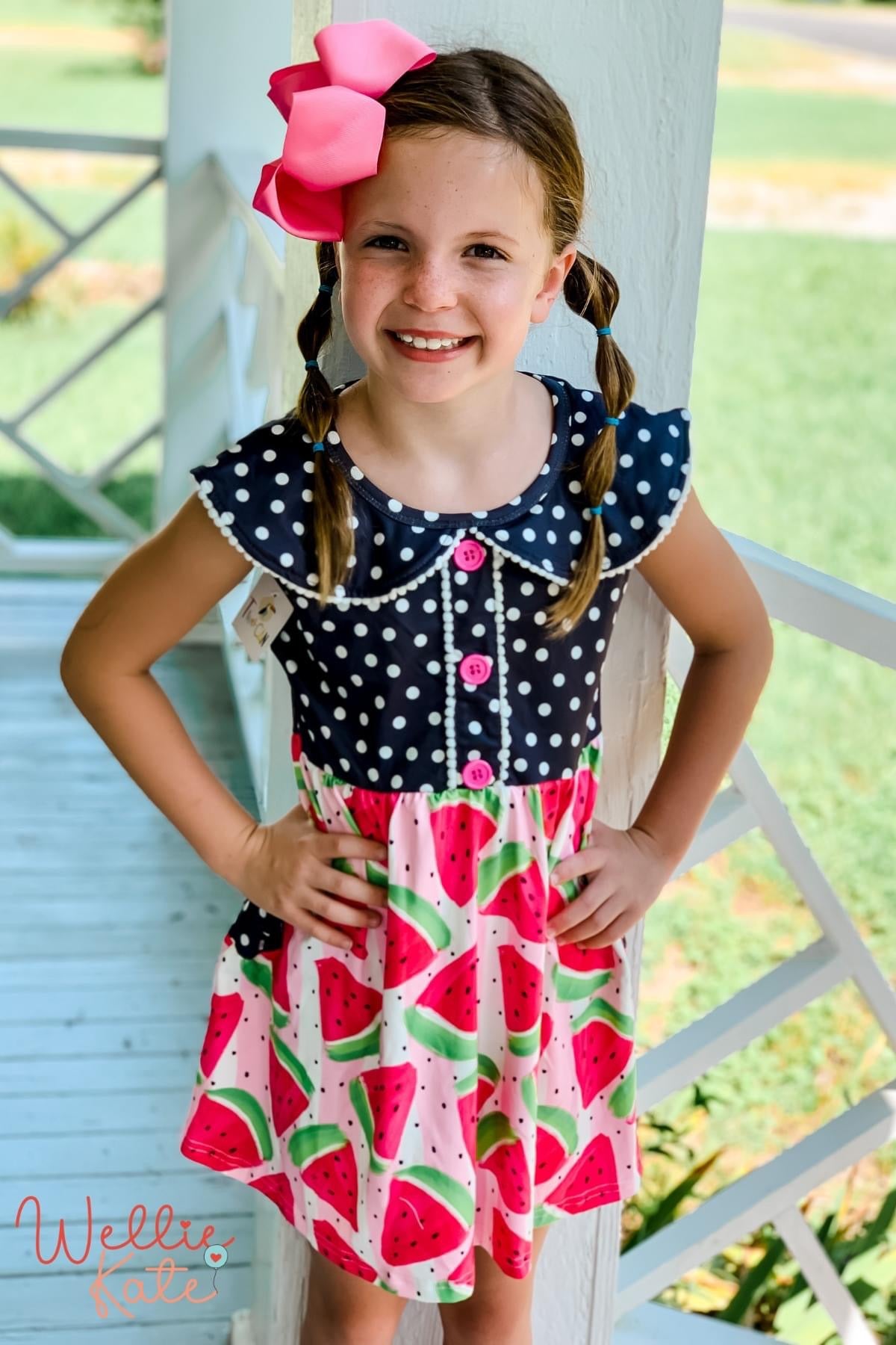 Watermelon Dots Dress by Wellie Kate