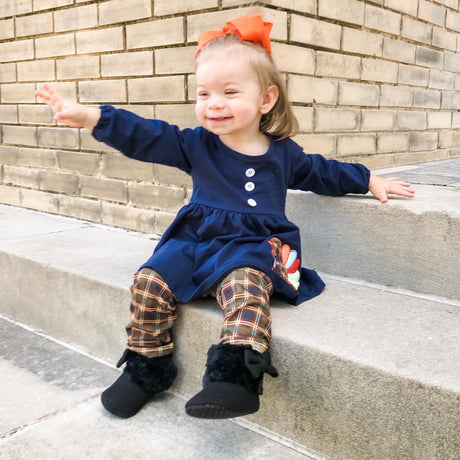 Thanksgiving Turkey Appliqué Two Piece Outfits - Whim & Wonder Boutique