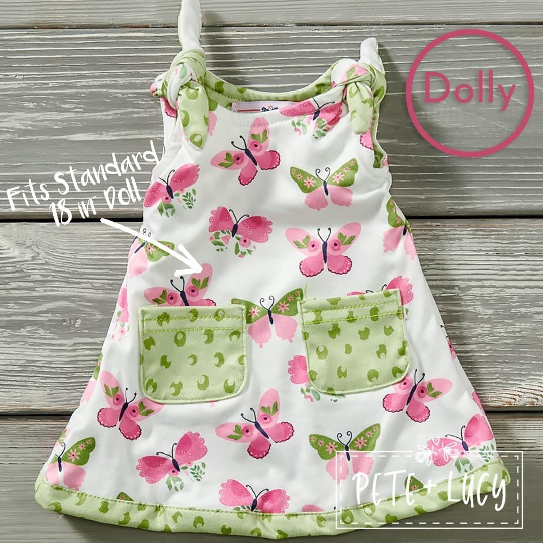 Springtime Butterflies Dolly Dress by Pete and Lucy