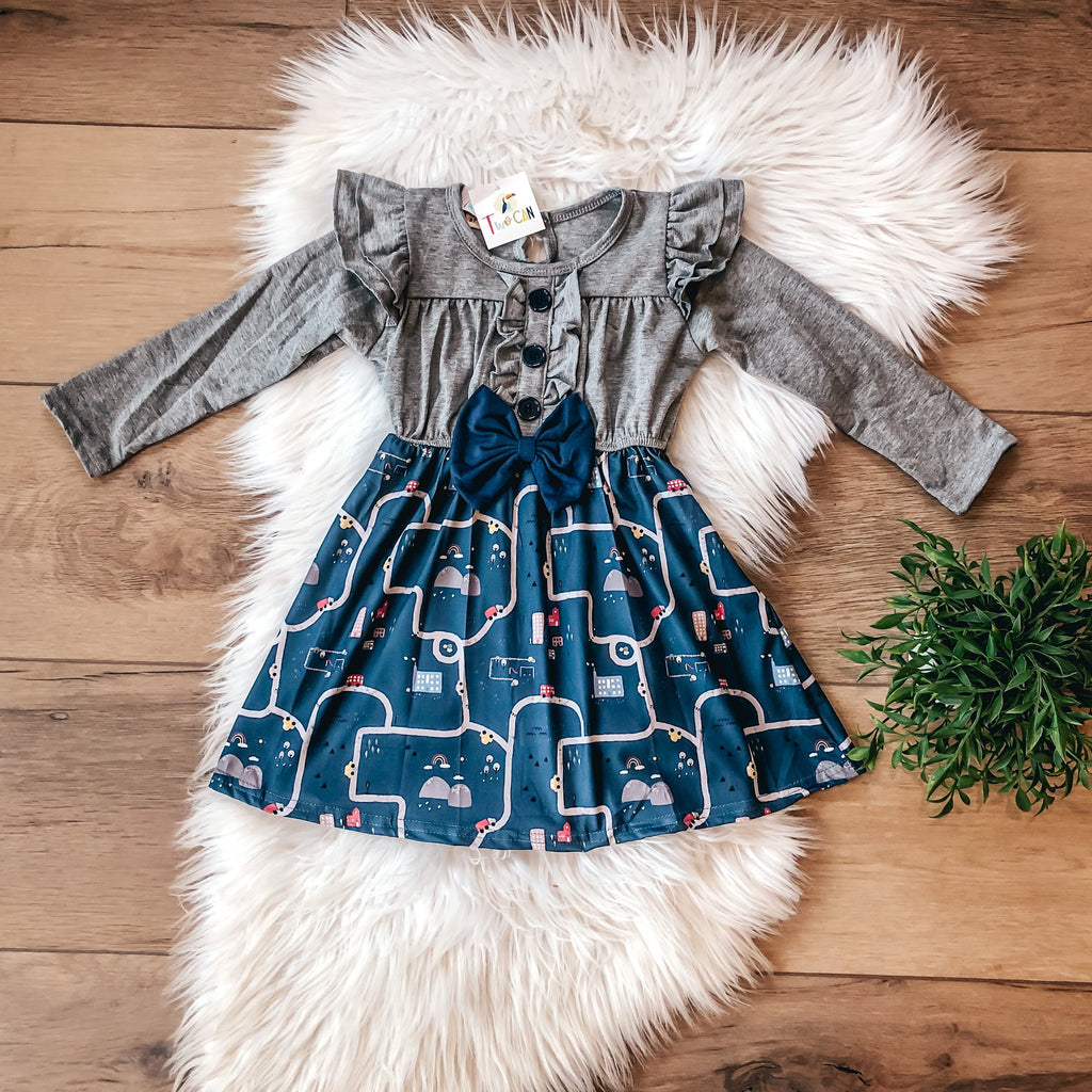 Traffic Town Dress | TwoCan